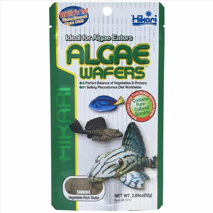 Hikari Algae Wafers 82g Fish Food for Plecos Bottom Feeders & Marine Herbivores - image 1 of 1