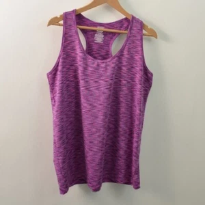 Danskin Now Racerback Tank Top Womens 2XL XXL Semi Fitted Purple Pink Stretch - Picture 1 of 5