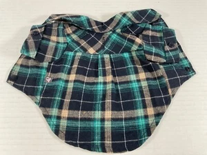Blue Plaid Woven Dog Shirt XS/ S - Classic Flannel NWT - Picture 1 of 6