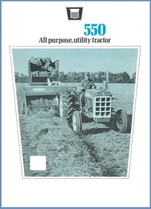 Oliver 550 Tractor Pamphlet Flyer Sales Brochure Specs - Picture 1 of 8