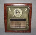 Antique USPS P O Post Office Box Door Bank With Combination