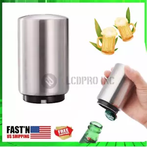 Automatic Beer Soda Bottle Opener Stainless Steel Magnetic Bottle Cap Bar Party - Picture 1 of 10
