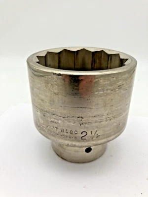 Wright Tools 8180 1"Drive 2-1/2" 12 puntos enchufe EE. UU. usado Foto 1 de 4
