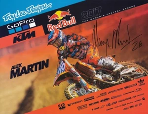 *ALEX MARTIN*SIGNED*AUTOGRAPHED*PICTURE*KTM*RED BULL*8.5" X 11"SUPERCROSS*COA* - Picture 1 of 2