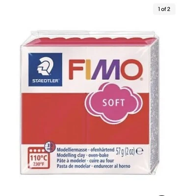 Arcilla polimérica 2 oz rojo suave indio 8020,24 Foto 1 de 2