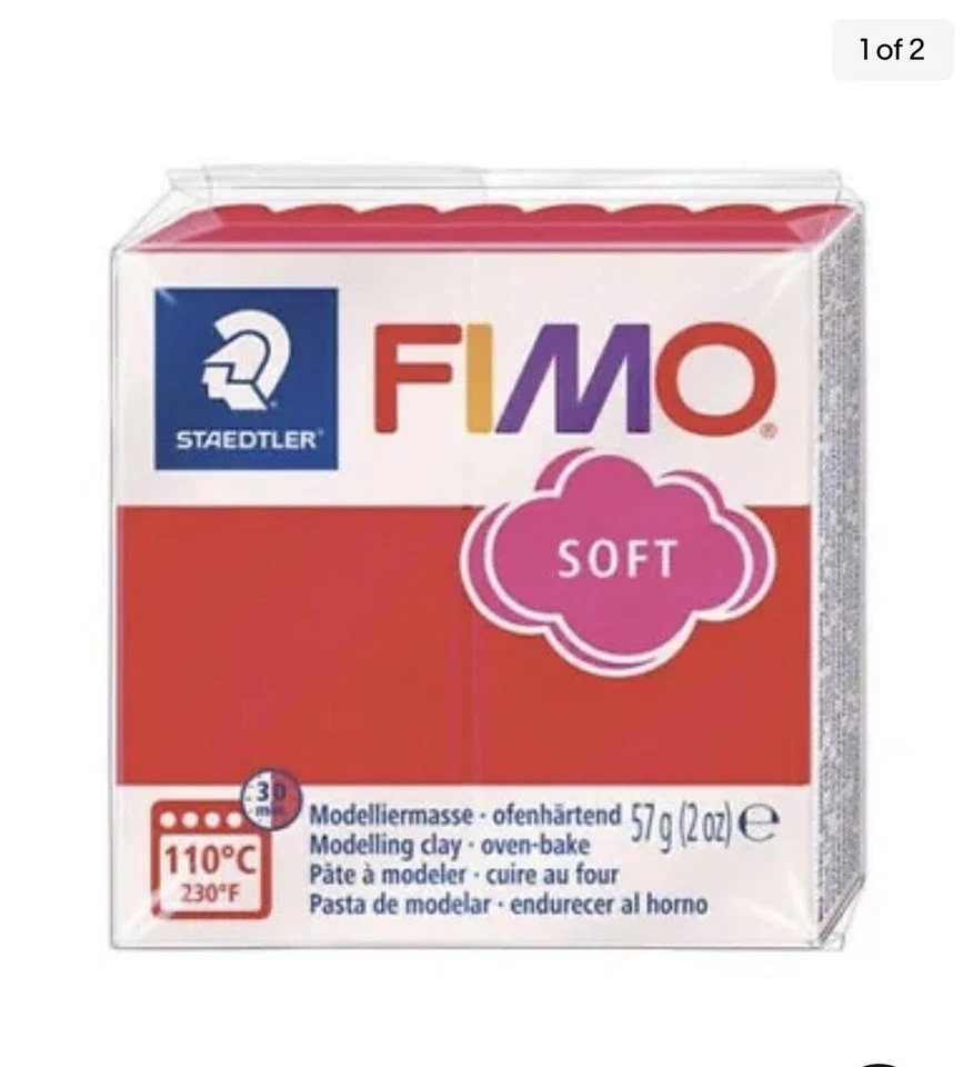 Arcilla polimérica 2 oz rojo suave indio 8020,24 Foto 1 de 2