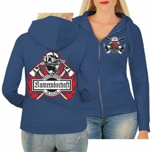 Frauen Kapuzenjacke Feuerwehr Kameradschaft FFW freiwillige Kameraden Geschenk - Bild 1 von 3