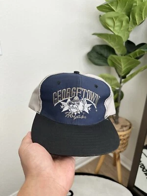 Sombrero de Colección Años 90 Georgetown Hoyas NCAA Bloque de Color Snapback Foto 1 de 4