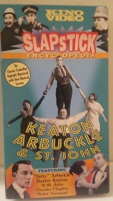 Slapstick Encyclopedia Vol. 4  Keaton Arbuckle St John VHS NTSC 1998 Kino MINT - Image 1 of 3