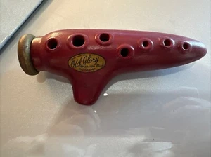 Vintage alte Glory Okarina Kartoffelflöte rot - Bild 1 von 4