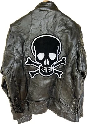 Chaqueta de cuero Buffalo Café Racer para motocicleta talla grande Foto 1 de 4