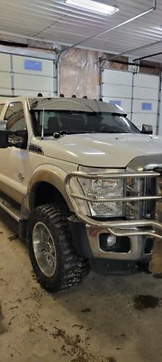 99-16 F-250/F-650 Ford Superduty  Polished Stainless Windshield “V” DropVisor - Image 1 of 3