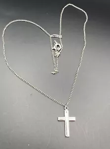 Sterling Silber Kreuz Anhänger 925 Kette 18 cm lang signiert Danecraft - Bild 1 von 6