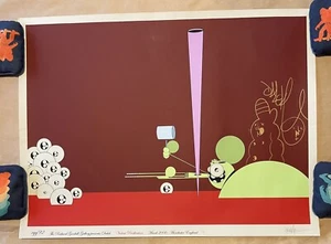 2006 EARLY JAMES MARSHALL DALEK SPACE MONKEY PRINT - SIGNED - DOODLED - MUSEUM - Picture 1 of 8