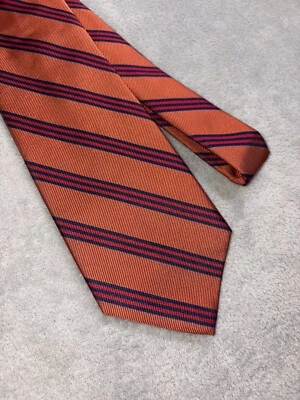 Corbata REPP Hombre 100% Seda Hecha a Mano en Nueva York ¡Envío Rápido! Foto 1 de 3