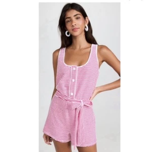 Solid & Striped French Terry Poppy Romper. NWT. Size Medium. Retail- $218 - Picture 1 of 9