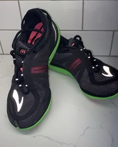 Brooks Women's 6.5 PURE CONNECT 2 RUNNING SHOES Minimalist Black Pink Green GUC - Picture 1 of 17