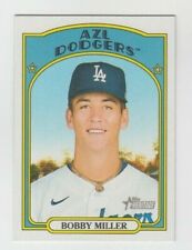 (6) Bobby Miller 2021 TOPPS HERITAGE MINORS ROOKIE CARD LOT #110 AZL DODGERS