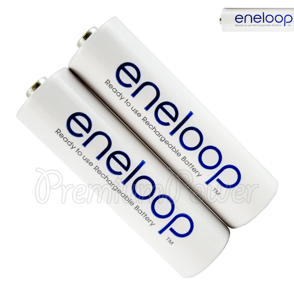 2 x Panasonic Eneloop AA batteries 2000mAh Rechargeable Ni-MH Accu BK-3MCCE LR06 - Image 1 of 1
