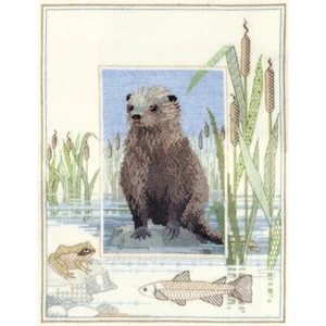 Wildlife - Otter Cross Stitch Kit by Derwentwater Designs from Bothy Threads - Picture 1 of 1