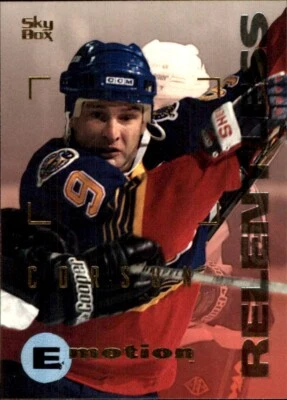 1995-96 Fleer/Skybox Emotion #145 Shayne Corson ST. LOUIS BLUES - Image 1 of 2
