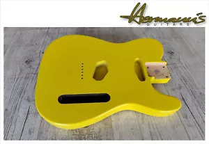 Tele Erle Body / Tele Alder Body, Finish High Gloss Graffity Yellow - Bild 1 von 8