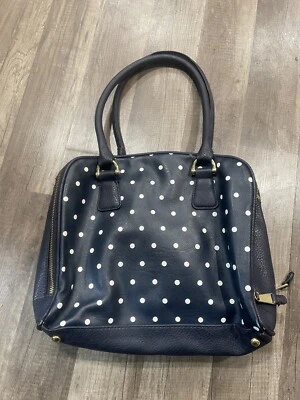 Medina 海军蓝圆点单肩包钱包 Preppy Y2K 经典 — 第 1/4 张图片