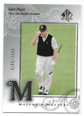 2002 Upper Deck UD SP Authentic #119 Gary Player Majors & Masters /3499 - Image 1 of 2