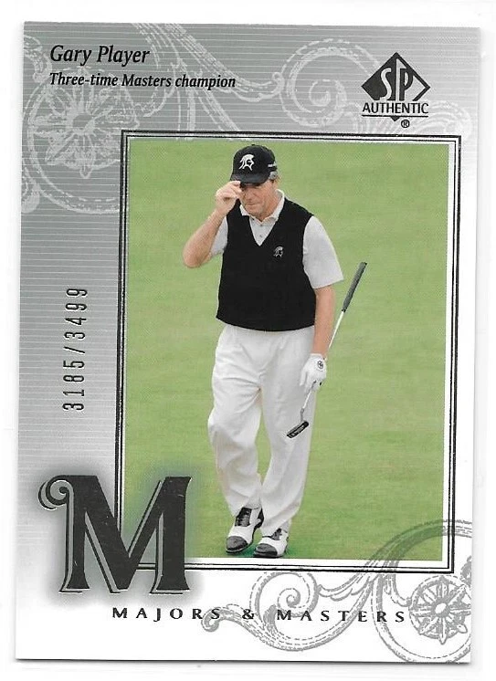 2002 Upper Deck UD SP Authentic #119 Gary Player Majors & Masters /3499 - Image 1 of 2