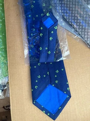 Corbata de seda manchada floral de jacquard tejido BlueTurnbull & Asser Foto 1 de 4