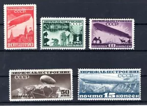 Zeppelin/Flugpost RUSSLAND 397/401A SATZ ** MNH POSTFRISCH (BA7473 - Bild 1 von 1