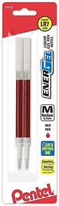 Refill Ink, for ENER-GEL & Lancelot Gel Pen, 0.7Mm Metal Tip, Medium, Red Ink, P - Picture 1 of 12
