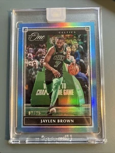 2019-20 Panini One and One - Jaylen Brown - Blue /25 #52 - Bild 1 von 3