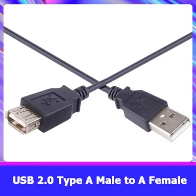 💥USB Extension Cable Lead A Male Plug To Female Socket High Speed 2.0 50cm💥 - Image 1 of 4