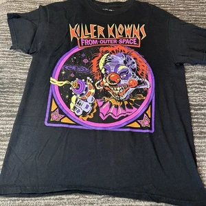 Killer Klowns From Outer Space T-Shirt Mens M Tee Black Horror Move Tee Creepy - Picture 1 of 9