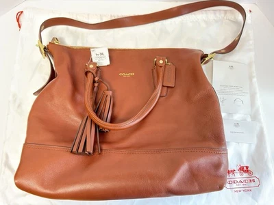 Сумка наплечная Coach Legacy Rory North South 19892 седло BRN кожа новая с ценниками - Изображение 1 из 4