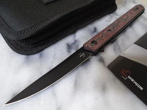 Boker Plus SMKW Exclusive Kwaiken Air Lava Flow Fat Carbon Fiber Black VG-10 New - Picture 1 of 11