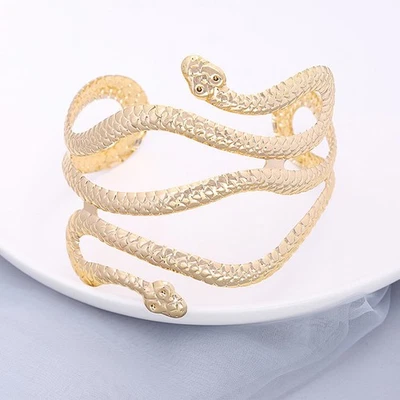  Arm Band Stainless Steel Snake Flat Bracelets Metal Jewelry Armband - Bild 1 von 4