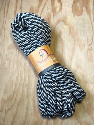 🧶🦓 YARN Misti Alpaca CHUNKY Black & White 100% BABY ALPACA Peru 2 Ply RARE - Image 1 of 4
