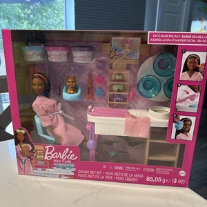 Barbie Face Mask Spa Day Playset Doll, Puppy NIB - Picture 1 of 10