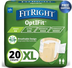 Calzoncillos FitRight OptiFit Extra Adultos con Pestañas Unisex X-Grande 56-64" Absorción Moderada - Imagen 1 de 12