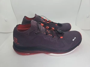 Salomon S/Lab Ultra 3 Trail Shoes Womens 7 Purple Hiking Running Terrain Sneaker - Picture 1 of 9