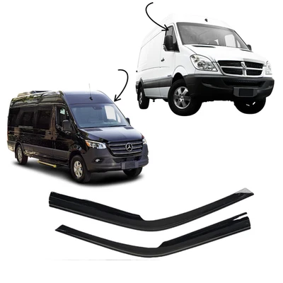 For Dodge  & Mercedes-Benz Sprinter 2007-2024 Window Visor Vent Rain Guard  - Imagem 1 de 4