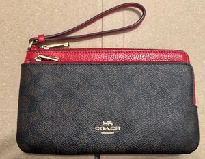 Coach Geldbörse mit doppeltem Reißverschluss - Bild 1 von 4