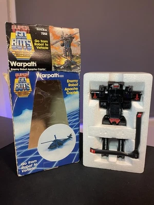 Tonka Super GoBots Warpath 1985 vintage, Apache Coptor con caja Foto 1 de 4