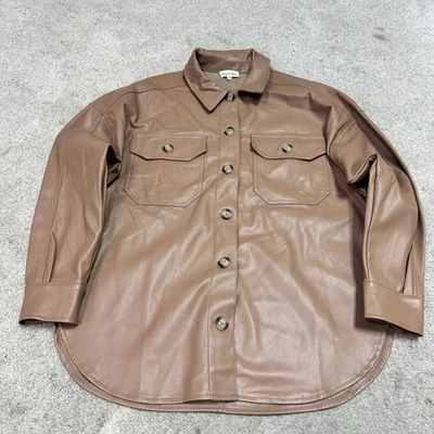 Chaqueta Aaron & Amber para mujer marrón manga larga abotonada talla pequeña Foto 1 de 4