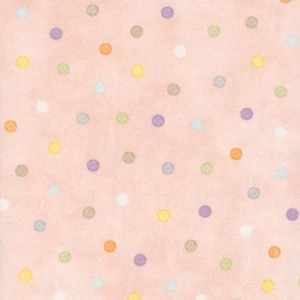 LITTLE CHICKS Pink Dot Flannel Quilt Fabric by Maywood sold by 1/2 yd - Picture 1 of 1