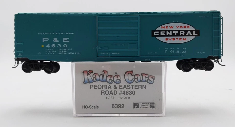 Kadee 6392 HO Peoria and Eastern 50' PS-1 with 10' Door Boxcar #4630 NIB - Image 1 of 1