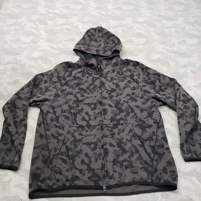 Nike Sweatshirt Mens XL Gray Tech Fleece Camo Full Zip Long Sleeve Hooded - Image 1 of 4