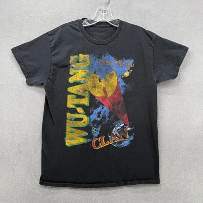 Camiseta Wu-Tang Para Hombre Mediana Negra Clan Enter The Wu Gráfica Camiseta Cuello Redondo Foto 1 de 4